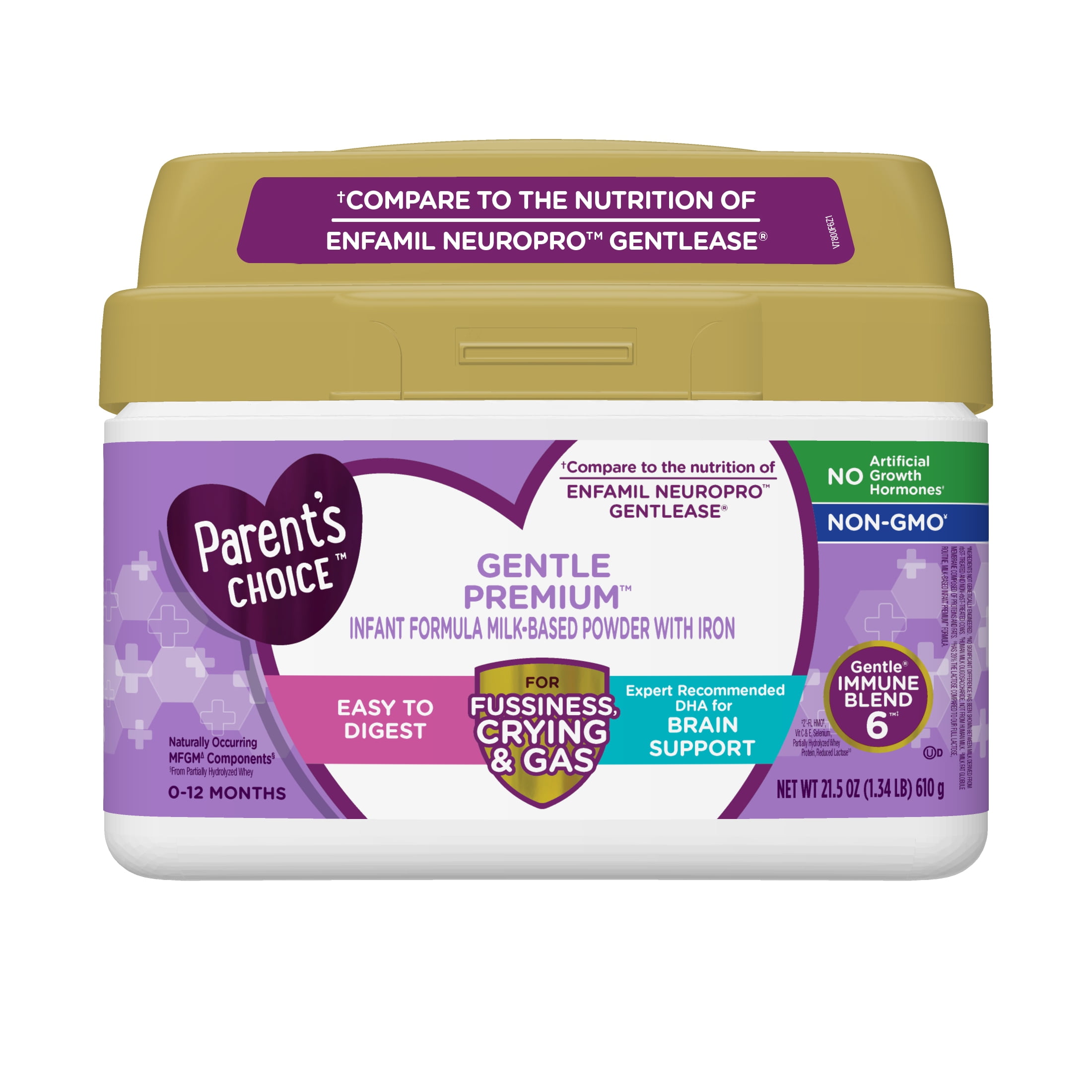 Parent's Choice Gentle Premium Baby Formula; For Fussiness, Gas and