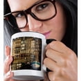 thumbnail image 2 of 3drose, Old Harbor, Honfleur, Calvados, Normandy, France - Eu09 Dbn0652 - David Barnes, 15oz Two-tone Black Mug, 2 of 6