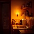 thumbnail image 7 of YANSUN 1W Integrated LED Plug-In Night Light, Black & Brass Amber 2000K Diamond Crystal Column Night Light, Slide Adjustable, Light Sensor, 1-Pack, 7 of 7