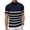 Blue Stripe, variant on Mens Vintage Turtleneck Sweater Short Sleeve Mock Neck Golf Shirt Knitted Pullover Sweater Casual Slim Fit Basic Tops