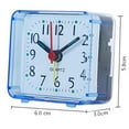 thumbnail image 2 of Fancy Silent Alarm Clock Non Ticking, Quartz Battery Operated Wake Up Clocks Blue, 2 of 6