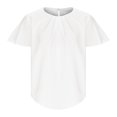 thumbnail image 5 of Tops for Women Casual T Shirt Solid Color Round Neck Short Sleeve Pullover Blouse Tops, 5 of 8
