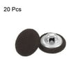 thumbnail image 3 of Uxcell 20pcs 20L Fabric Cloth Covered Button 12.5mm Metal Shank Round Sewing Buttons for Suits Dress Blouses, Brown, 3 of 5