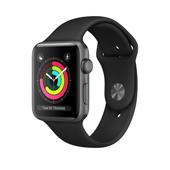 Apple Watch Series 3 38mm GPS Smart Watch, 10 Hours Battery Life, 1 Pound