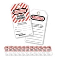 thumbnail image 2 of Master Lock, MLK497A, Heavy-duty English Tags, 12 / Pack, Red, 2 of 3