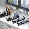 thumbnail image 6 of Dish Storage Rack Drawer Plate Stand Anti-skid Pot Lid Bowl Drying Holder Organization Cutting Board Drainage Stand Cabinet Dish Organizer, 6 of 7