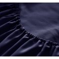 thumbnail image 5 of Okao Double Brushed %100 Microfiber Sheets Set - Deep Pockets - Hypoallergenic - Fade, Wrinkle, Stain Resistant, Soft, Luxury, Microfiber Sheets Set - 4 Pieces, California King, Navy Blue, 5 of 5