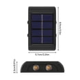 thumbnail image 4 of Bearachild Luz de jardín alimentada por energía Solar ABS, lámpara de Patio decorativa de repuesto para montar en la pared, funciona con luz elegante, Iluminación y accesorios Iluminación blanca Bearachild HA073270-01, 4 of 6