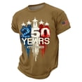 thumbnail image 2 of Men's USA 250 Years Patriotic T-Shirt American Flag Graphic Casual Tee USA 250th Anniversary Shirt, 2 of 5
