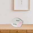thumbnail image 3 of Wood Oval Block Decor Best Mom Ever, 3 of 3