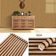 thumbnail image 2 of Papel tapiz autoadhesivo de PVC a rayas de madera de 45 cm para fondo de pared, escritorio, armario, muebles, renovación, adhesivo impermeable, 2 of 5