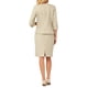 thumbnail image 3 of Conjunto de 2 piezas para mujer INSPIRE CHIC, traje de negocios, falda lápiz, blazer sin cuello, XL, beige, 3 of 5
