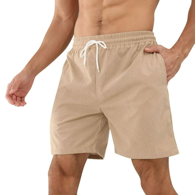 Men's Shorts Summer Fashion Casual Solid Color Tie Simple - Main Image