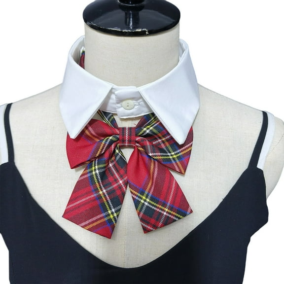 Modern Removable Collar With Stylish Bowtie For Women Unique Fashion Statements School Uniform Neckpiece Faux Collar