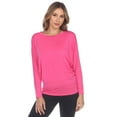 thumbnail image 1 of White Mark Women's Banded Dolman Top, 1 of 6