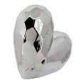 thumbnail image 2 of Sagebrook Home Silver Ceramic Heart 11.5", 2 of 2