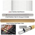 thumbnail image 5 of Brochetas para barbacoa NQ Acero inoxidable 13,2 pulgadas (20), 5 of 5