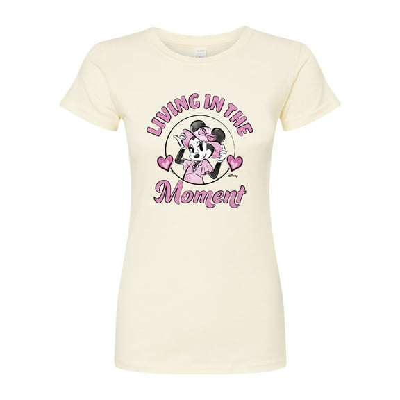 Disney - Living In The Moment  - Juniors Fitted Graphic T-Shirt