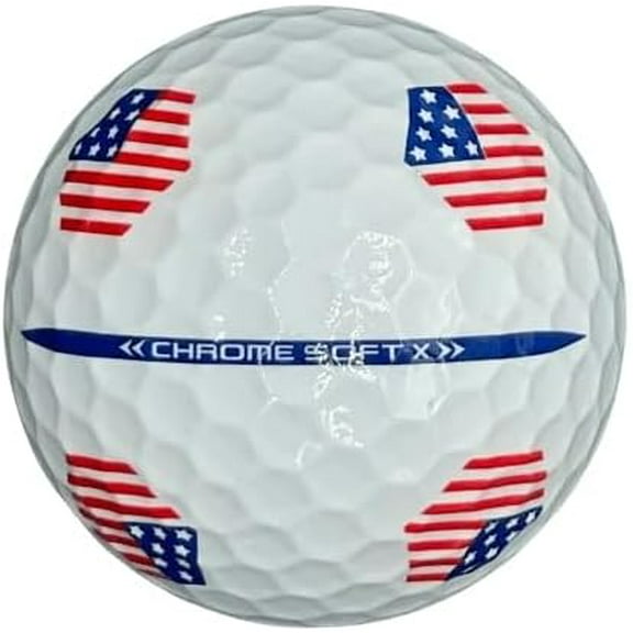 Pre-Owned Callaway Chrome Soft X TruTrack USA Golf Balls A ,, Near Mint / AAAA Quality, 100 Pack