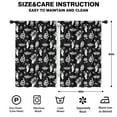 thumbnail image 2 of Blackout Kids Curtains,Black White Gothic Hand Flower Snake Moth Pattern Childrens Insulated Curtains Set Of 2,Bedroom Essentials,Toddler Room Decor 42x63in(106x160cm), 2 of 5