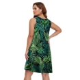 thumbnail image 3 of Vestido de verano BELAROI con cuello en V, estilo hawaiano, holgado y bolsillos, 3 of 6