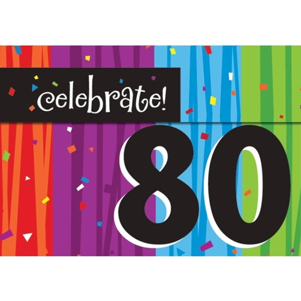 milestone celebrations 80th birthday party invitations 8 ct invitations 80th birthday celebration