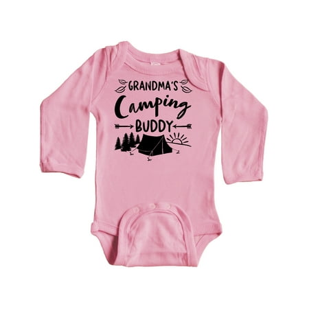 

Inktastic Grandmas Camping Buddy Gift Baby Boy or Baby Girl Long Sleeve Bodysuit