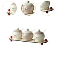 thumbnail image 6 of WeiLaiKeQi Ceramic Condiment Jars Countertop Sugar Bowl for Kitchen Counter Spice A, 6 of 9
