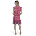 thumbnail image 5 of Falling Flowers Women's Smocked Fit & Flare With Ruffle Details Short Dress, Sizes XS-XL, 5 of 7