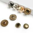 thumbnail image 4 of 50 Set Sewing Buttons, Alloy  Bag Clasps Fastener Clasps Purse  Fasteners Bag Button Clasps Hardware Closures Fastener For Handbag Clothes Sewing 14x4mm, 4 of 8