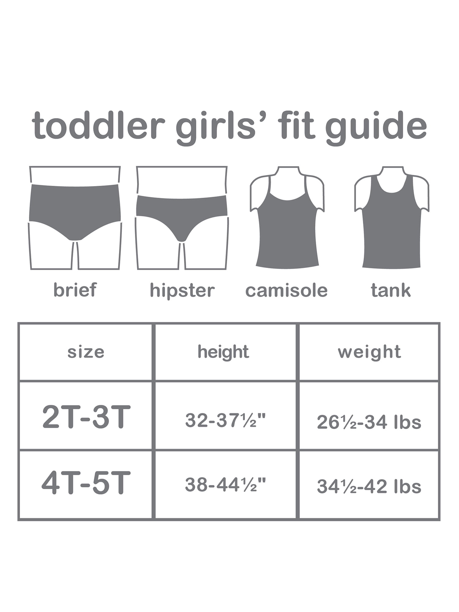 Wonder Nation Toddler Girls Briefs, 6-Pack, Sizes 2T-5T 