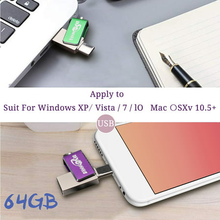 Type C USB 3.0 OTG Flash Drive 64GB Memory Stick for Samsung Andriod