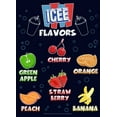 thumbnail image 2 of Men's ICEE Flavor Chart Graphic Tee Navy Blue Large, 2 of 5