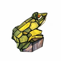 RADIANCE Goods Tiffany-Style Animal Stained Glass Accent Lamp 9.5" Height