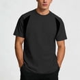 thumbnail image 2 of yillto Mens Big and Tall Shirts Lightweight Breathable Short Sleeve Tshirts Crew Neck Loose Tees, 2 of 6