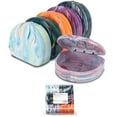 thumbnail image 2 of Étuis de Retenue Marbrés de Designer, Couleurs Assorties, Lot de 24, 2 of 4