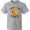 thumbnail image 3 of Inktastic Daddy's Little Peach Cute Peach Heart Youth T-Shirt, 3 of 5