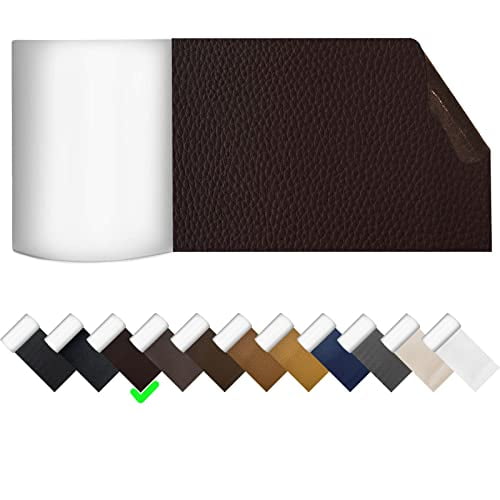 Leather Repair Patch Tape, Dark Brown Leather Patches For Sofa