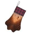 thumbnail image 3 of Dog Paw Decorative Socks 17x11.8in Top With A Strap Design For Easy Hanging For Festive Christmas Party Decorations Autumn Cornfield, 3 of 8