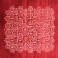 thumbnail image 1 of Ahgly Company Indoor Square Oriental Red Industrial Area Rugs, 7' Square, 1 of 4