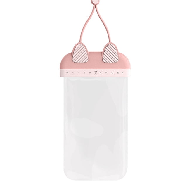 Bolsa para teléfono Cubierta subacuática para teléfono móvil Bolsa sellada IPX8 Bolsa transparente impermeable para teléfono móvil, rosa Scienceny EL003013-01