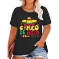 thumbnail image 1 of Camiseta QAUN Cinco De Mayo para mujer, talla grande Fiesta, 1 of 6