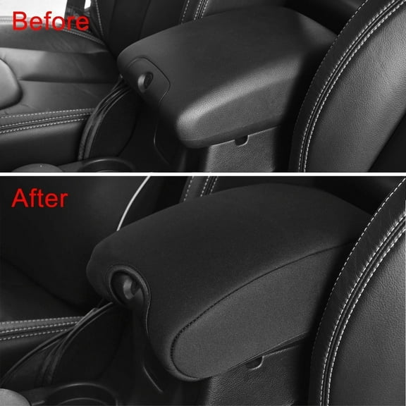 Neoprene For 2011-2018 Jeep Wrangler JK JKU Center Console Armrest Pad Cover