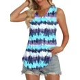 thumbnail image 2 of Tops for Women Trendy Summer Sleeveless T Shirts Basic V Neck Floral Print Tank Tops M, 2 of 6