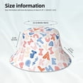 thumbnail image 3 of Sikiie Scandinavian Alphabet Reflective Double-Sided Bucket Hat, Sun Hat, for Gardening, Beaching, Camping, Hiking, Fishing, 3 of 6