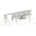 thumbnail image 2 of Hunter - Van Nuys 3-light Brushed Nickel, Medium Size Vanity Light, Dimmable, Transitional Style, for Bedrooms, Dining, Living Rooms - 48036, 2 of 8