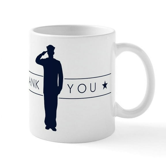 CafePress - U.S. Navy Thank You Mug - 11 oz Ceramic Mug - Novelty Coffee Tea Cup