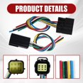 thumbnail image 4 of 1x 6" Assembled Waterproof 4 Pin 4 Wire 1.8mm Connector Plug Wire Kit for car US, 4 of 10