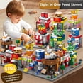 thumbnail image 4 of Plastic Building Blocks Set - Create Fun Food Stores, Develops Imagination, 4 of 7