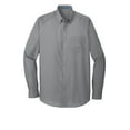thumbnail image 3 of Port Authority Adult Male Men Plain Elbow Sleeves Shirt Gusty Grey 4X-Large, 3 of 4